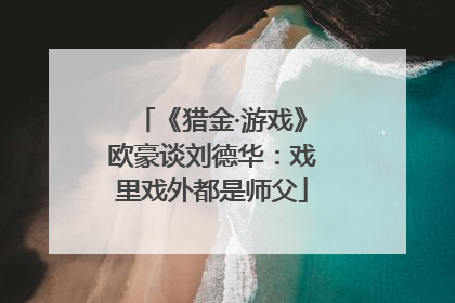 《猎金·游戏》欧豪谈刘德华：戏里戏外都是师父