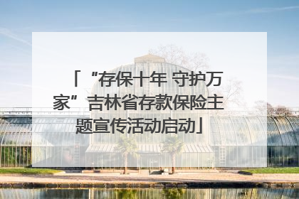 “存保十年 守护万家”吉林省存款保险主题宣传活动启动