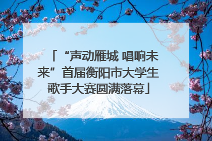 “声动雁城 唱响未来”首届衡阳市大学生歌手大赛圆满落幕