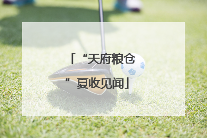 “天府粮仓”夏收见闻