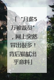 “月薪5万被裁员”，网上突然冒出很多！背后猫腻出乎意料