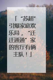 “苏超”引爆家庭欢乐局，“迁迁通通”家的客厅有俩主队！