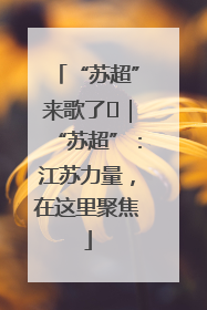 “苏超”来歌了⑪｜“苏超”：江苏力量，在这里聚焦