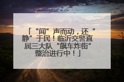 “闻”声而动，还“静”于民！临沂交警直属三大队“飙车炸街”整治进行中！