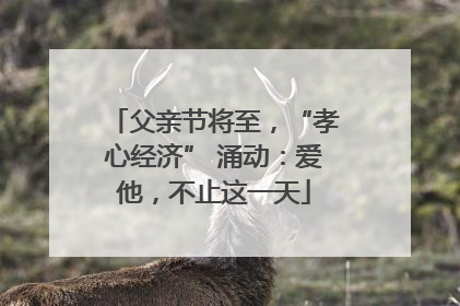 父亲节将至，“孝心经济” 涌动：爱他，不止这一天