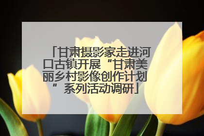 甘肃摄影家走进河口古镇开展“甘肃美丽乡村影像创作计划”系列活动调研