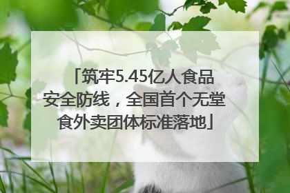 筑牢5.45亿人食品安全防线，全国首个无堂食外卖团体标准落地