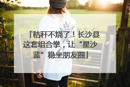 秸秆不烧了！长沙县这套组合拳，让“星沙蓝”稳坐朋友圈