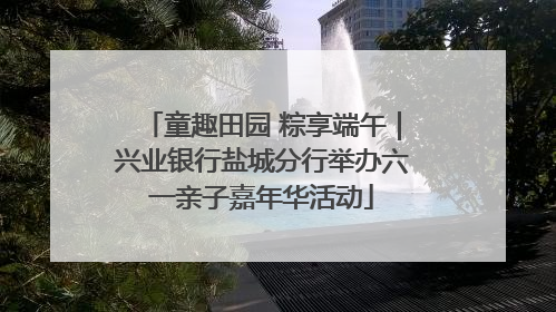 童趣田园 粽享端午｜兴业银行盐城分行举办六一亲子嘉年华活动