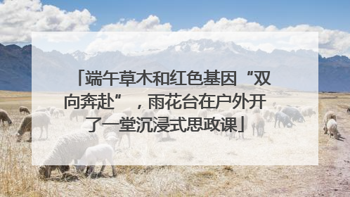 端午草木和红色基因“双向奔赴”，雨花台在户外开了一堂沉浸式思政课