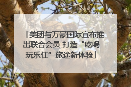 美团与万豪国际宣布推出联合会员 打造“吃喝玩乐住”旅途新体验