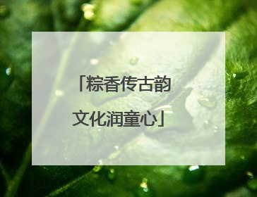 粽香传古韵 文化润童心
