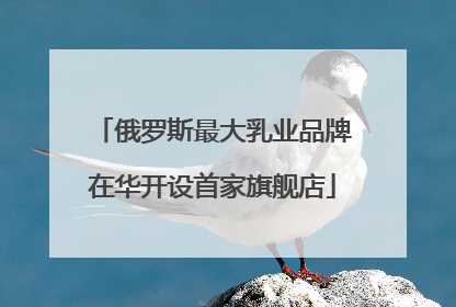 俄罗斯最大乳业品牌在华开设首家旗舰店
