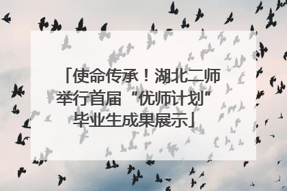 使命传承！湖北二师举行首届“优师计划”毕业生成果展示