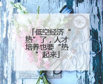 低空经济“热”了，人才培养也要“热”起来