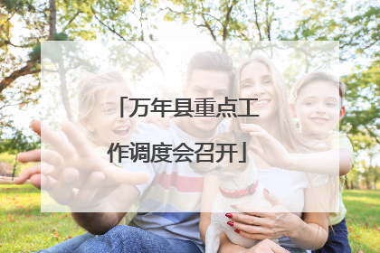 万年县重点工作调度会召开