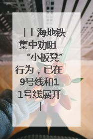 上海地铁集中劝阻 “小板凳”行为，已在9号线和11号线展开