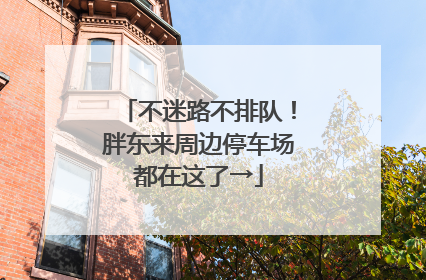 不迷路不排队！胖东来周边停车场都在这了→