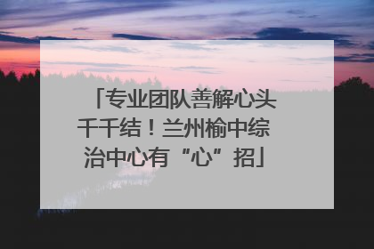 专业团队善解心头千千结！兰州榆中综治中心有“心”招