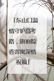 东山口温情守护高考路，旗袍粽香寄寓深情祝福