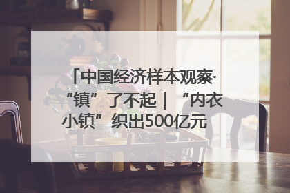 中国经济样本观察·“镇”了不起｜“内衣小镇”织出500亿元“里子产业”