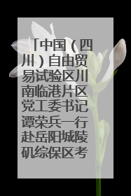 中国（四川）自由贸易试验区川南临港片区党工委书记谭荣兵一行赴岳阳城陵矶综保区考察