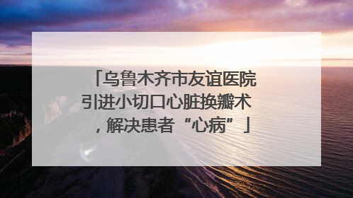 乌鲁木齐市友谊医院引进小切口心脏换瓣术，解决患者“心病”