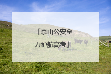 京山公安全力护航高考