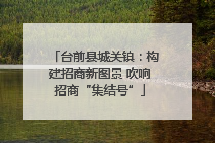 台前县城关镇：构建招商新图景 吹响招商“集结号”