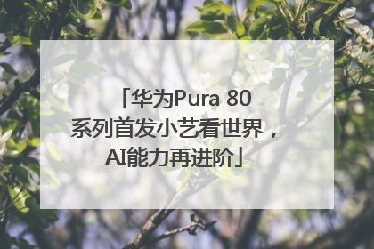 华为Pura 80系列首发小艺看世界，AI能力再进阶
