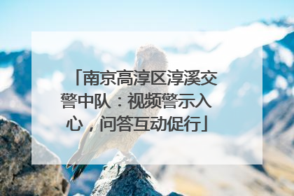 南京高淳区淳溪交警中队：视频警示入心，问答互动促行