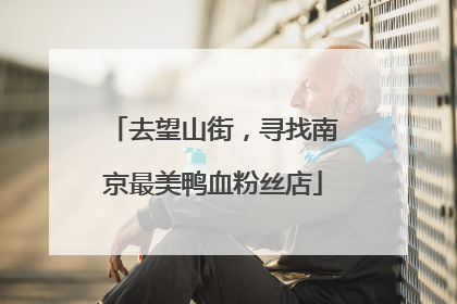 去望山街，寻找南京最美鸭血粉丝店