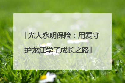 光大永明保险：用爱守护龙江学子成长之路