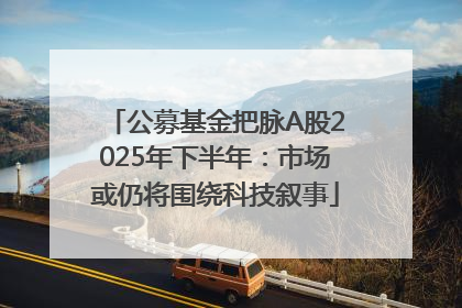 公募基金把脉A股2025年下半年：市场或仍将围绕科技叙事