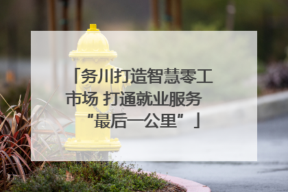务川打造智慧零工市场 打通就业服务“最后一公里”