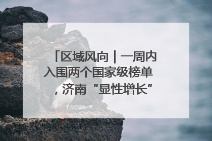 区域风向｜一周内入围两个国家级榜单，济南“显性增长”刷新城市影响力