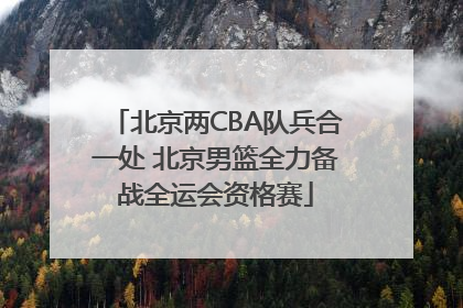北京两CBA队兵合一处 北京男篮全力备战全运会资格赛