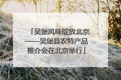 吴堡风味绽放北京——吴堡县农特产品推介会在北京举行