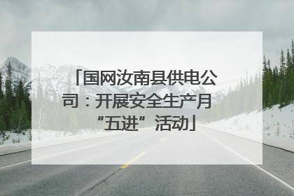 国网汝南县供电公司：开展安全生产月“五进”活动