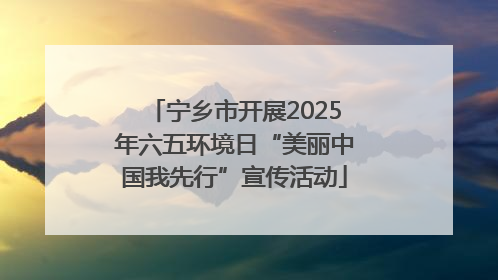 宁乡市开展2025年六五环境日“美丽中国我先行”宣传活动