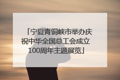 宁夏青铜峡市举办庆祝中华全国总工会成立100周年主题展览