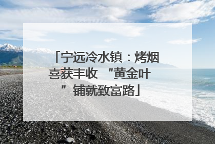 宁远冷水镇：烤烟喜获丰收 “黄金叶”铺就致富路