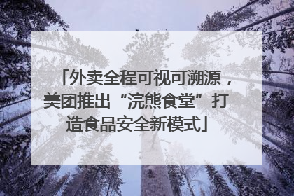 外卖全程可视可溯源，美团推出“浣熊食堂”打造食品安全新模式
