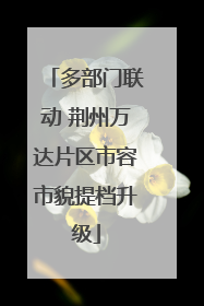 多部门联动 荆州万达片区市容市貌提档升级