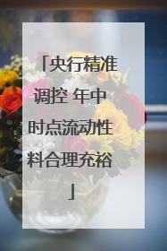 央行精准调控 年中时点流动性料合理充裕