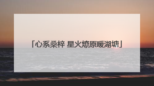 心系桑梓 星火燎原暖湖塘