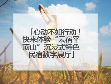 心动不如行动！快来体验“云宿平顶山”沉浸式特色民宿数字展厅