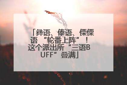 彝语、傣语、傈僳语 “轮番上阵”！这个派出所“三语BUFF”叠满
