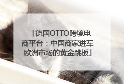 德国OTTO跨境电商平台：中国商家进军欧洲市场的黄金跳板