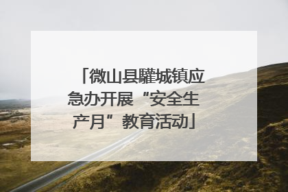 微山县驩城镇应急办开展“安全生产月”教育活动